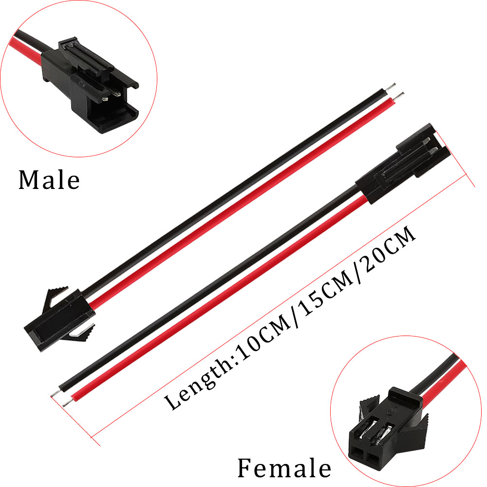 5pair/10pcs%20Sm%20Jst%20Led%20Connector%20Cable%202/3/4/5/6%20Pin%20Plug%20Socket%20Male%20Female%20Wire%20Connector%20For%20Rgb%20Rgbw%20Led%20Strip%20Adapter%20-%20Image%202