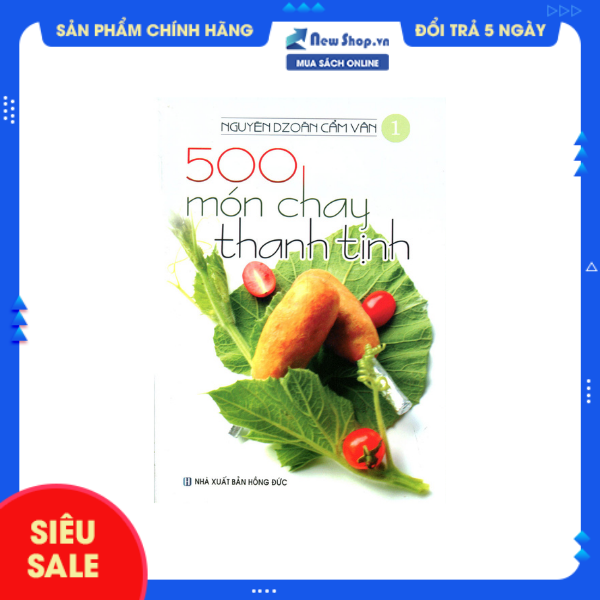 Sách - 500 món chay thanh tịnh - tập 1 - vt - newshop