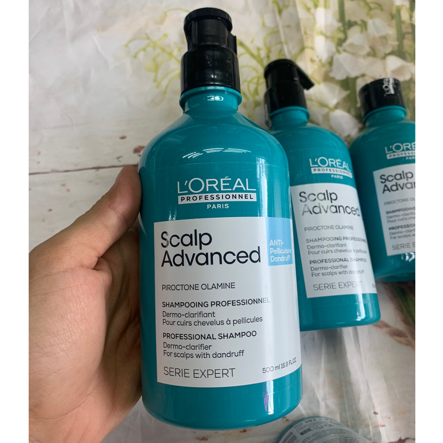 ( Mẫu mới nhất ) Dầu gội dành cho tóc gàu Loreal Professionnel Scalp Advanced 300ml/500ml/1500ml( hàng chính hãng )