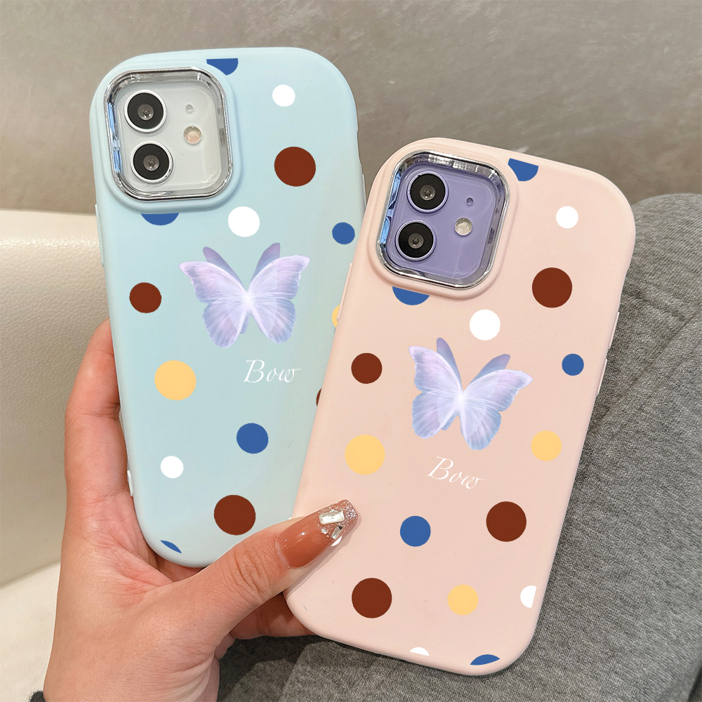 UCUC%20for%20Samsung%20S21%20FE%204G%205G%20Back%20Cover%20Dian%20Dian%20and%20Butterfly%20Luxury%20Plating%20Lens%20Soft%20Candy%20Phone%20Case%20-%20Image%203
