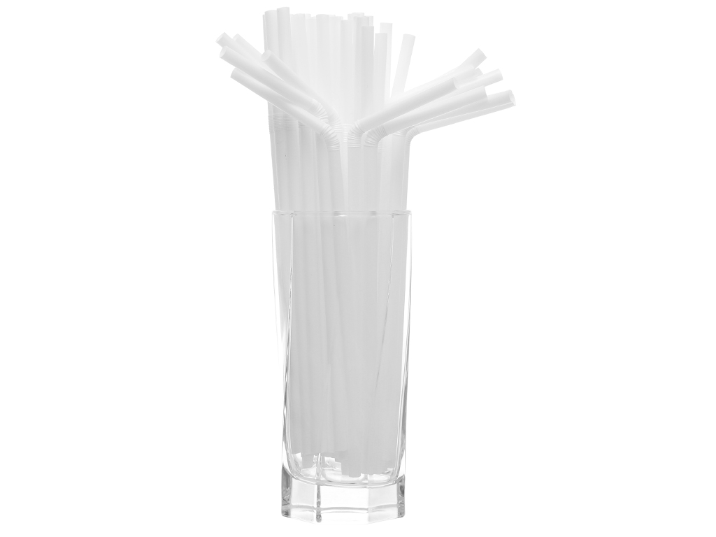Ống hút nhựa cong Hunufa 20cm (80 cái)