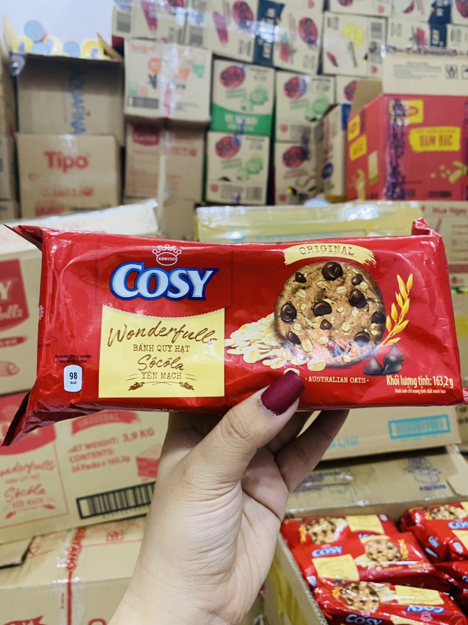 BÁNH COSY YẾN MẠCH SOCOLA 163G