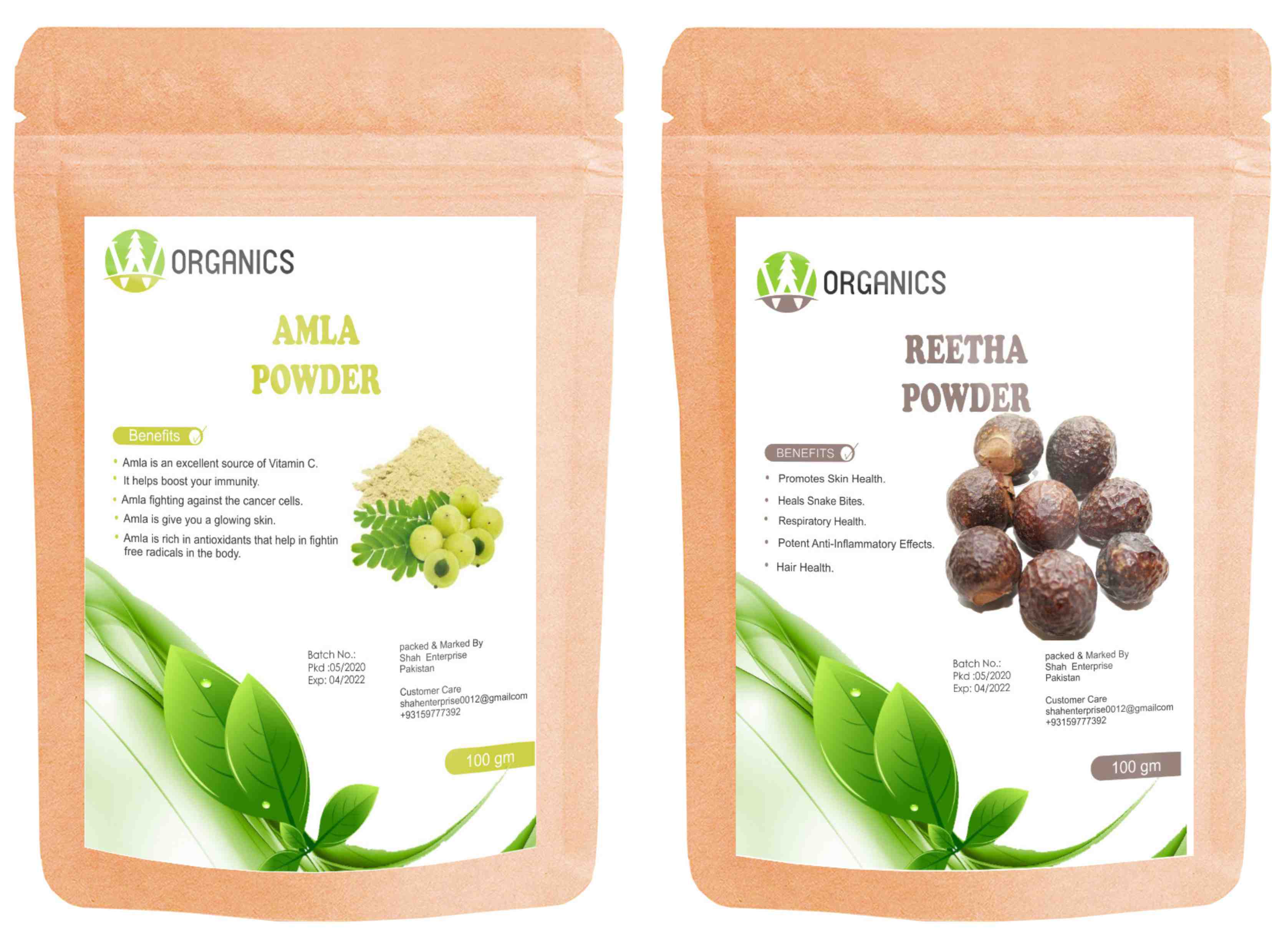 Amla r + Reetha Powder 100 gm each | Daraz.pk
