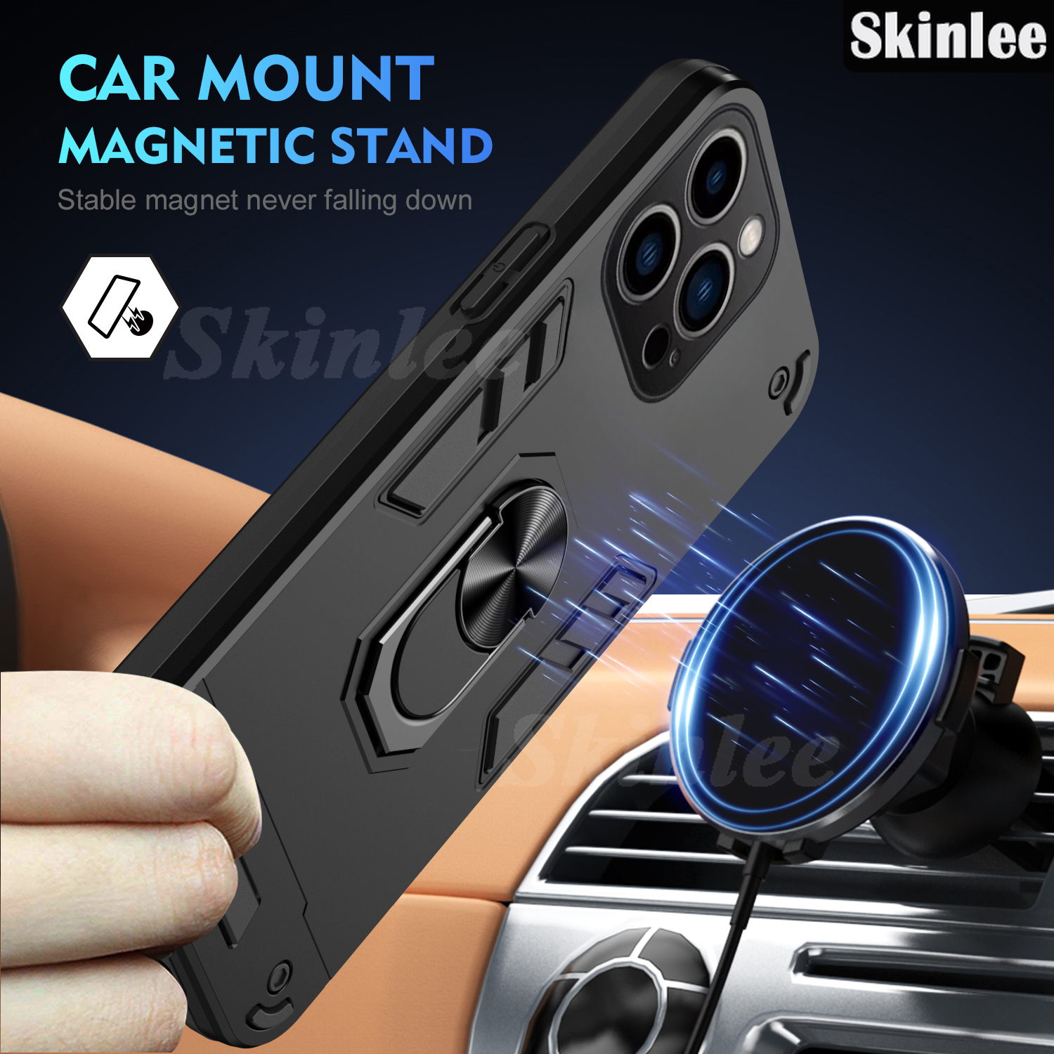 Phone Case infinix Zero 40 Back Cover with Holder Ring Car Adsorption Cases Casing hp for Infinix Zero 40 Cover Cases. 