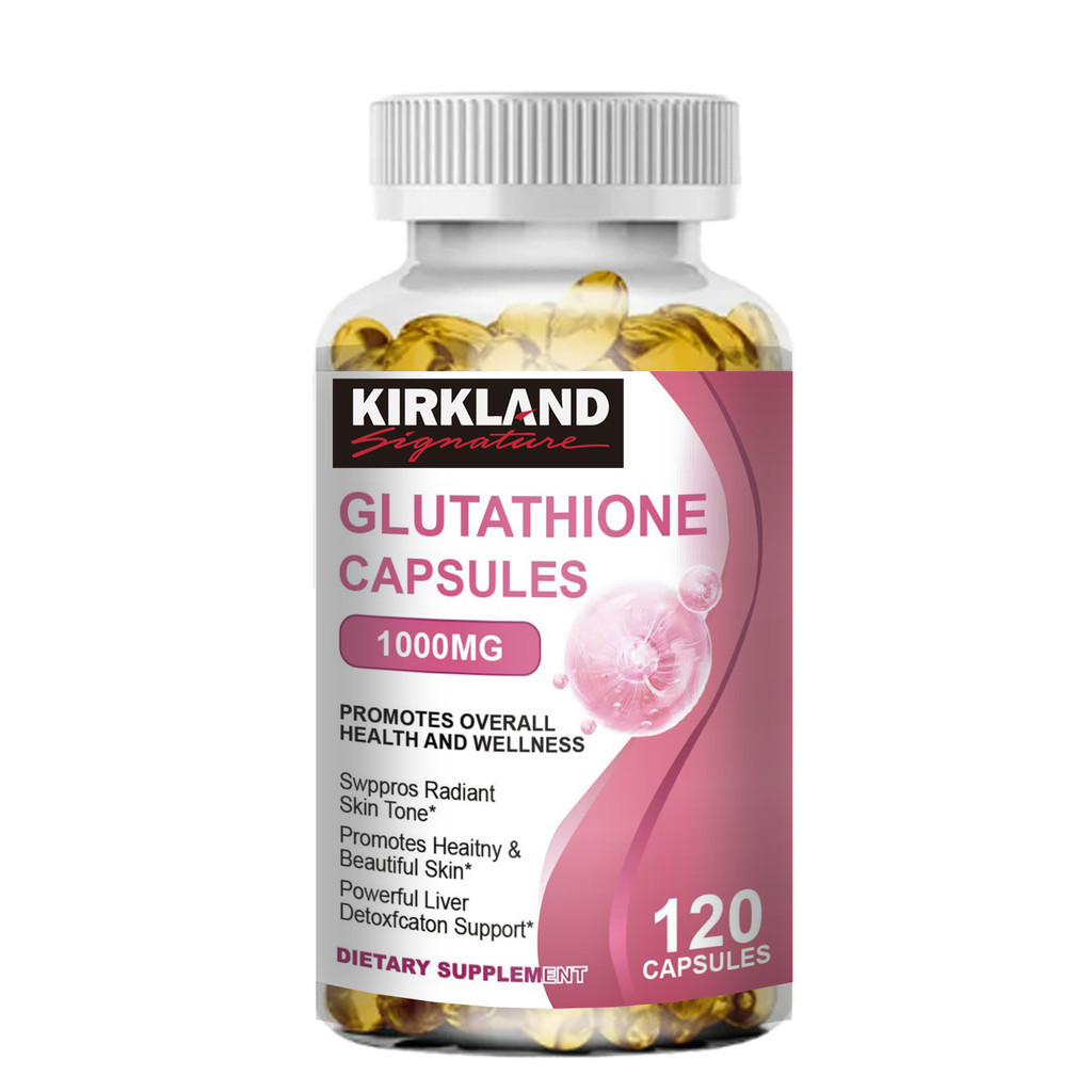 kirkland glutathione Capsules 1000mg Powerful Whitening Reduce Dull Skin Supplement Antioxidant Anti-Aging Detox Vitamin B12 Injection in