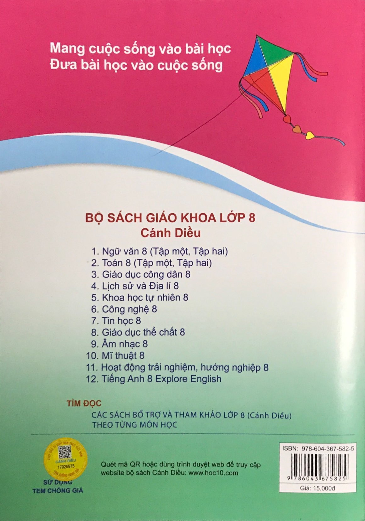Sách Fahasa - Bài Tập Công Nghệ 8 (Cánh Diều) (2023)