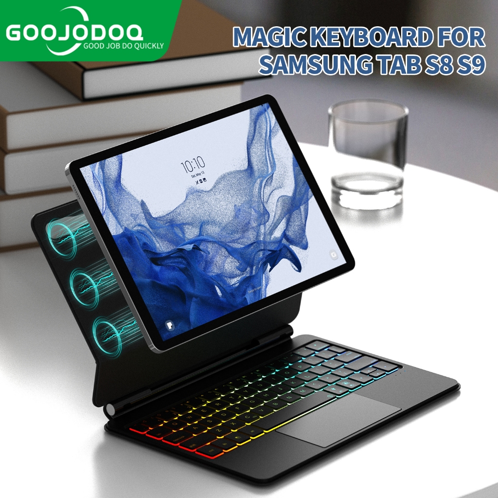 Magic Keyboard Best Keyboard For Galaxy Tab S7 Plus GOOJODOQ Magic
