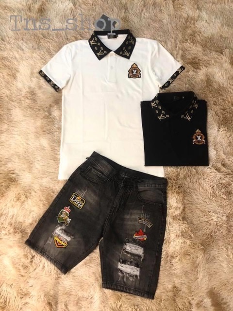 Áo thun nam lv in thêu họa tiết đẹp mẫu mới hot,chất cotton co giãn 4 chiều mát form rộng unisex nam nữ đều mặc được
