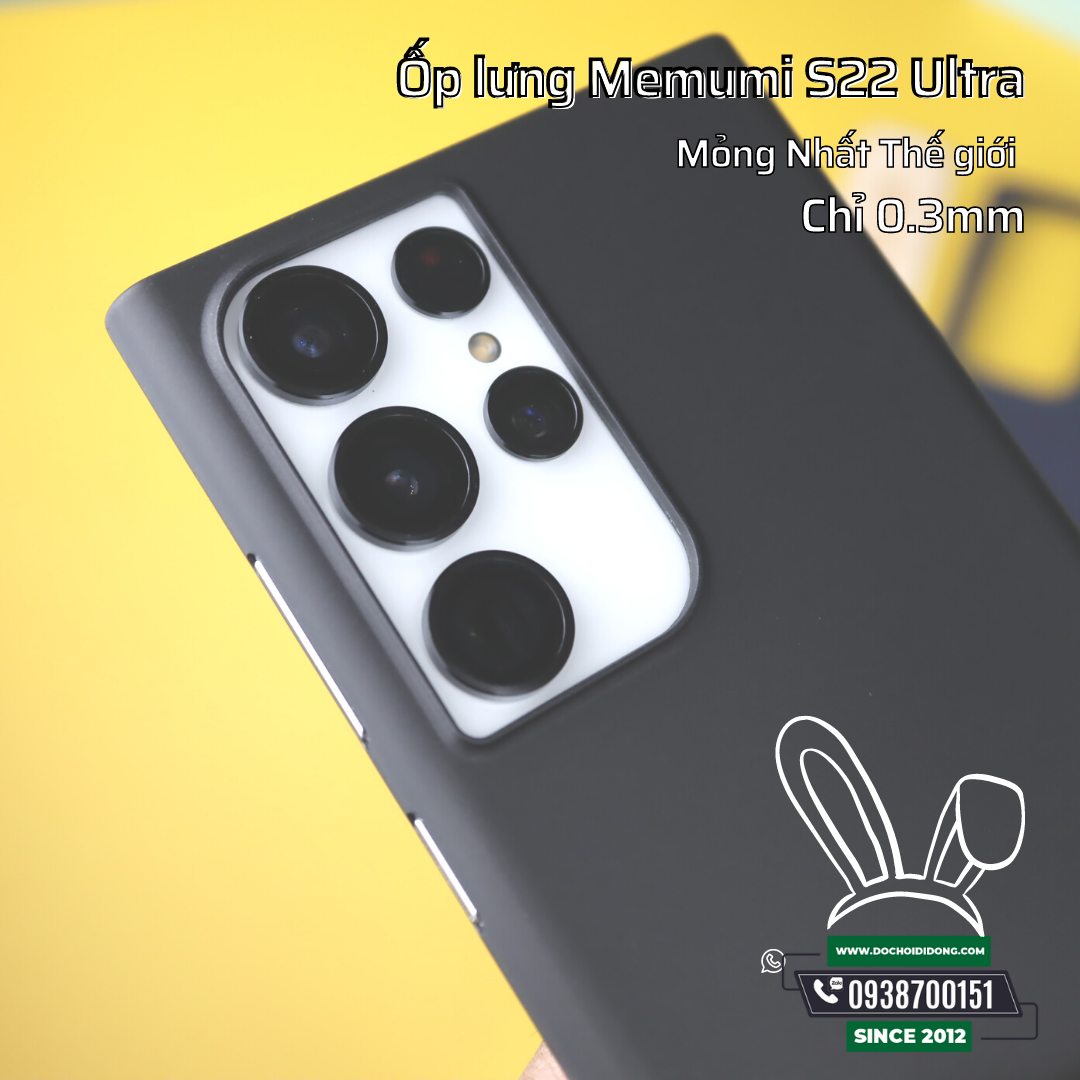 Ốp Lưng Samsung S22+ Plus Ultra Memumi Siêu Mỏng 0.3mm