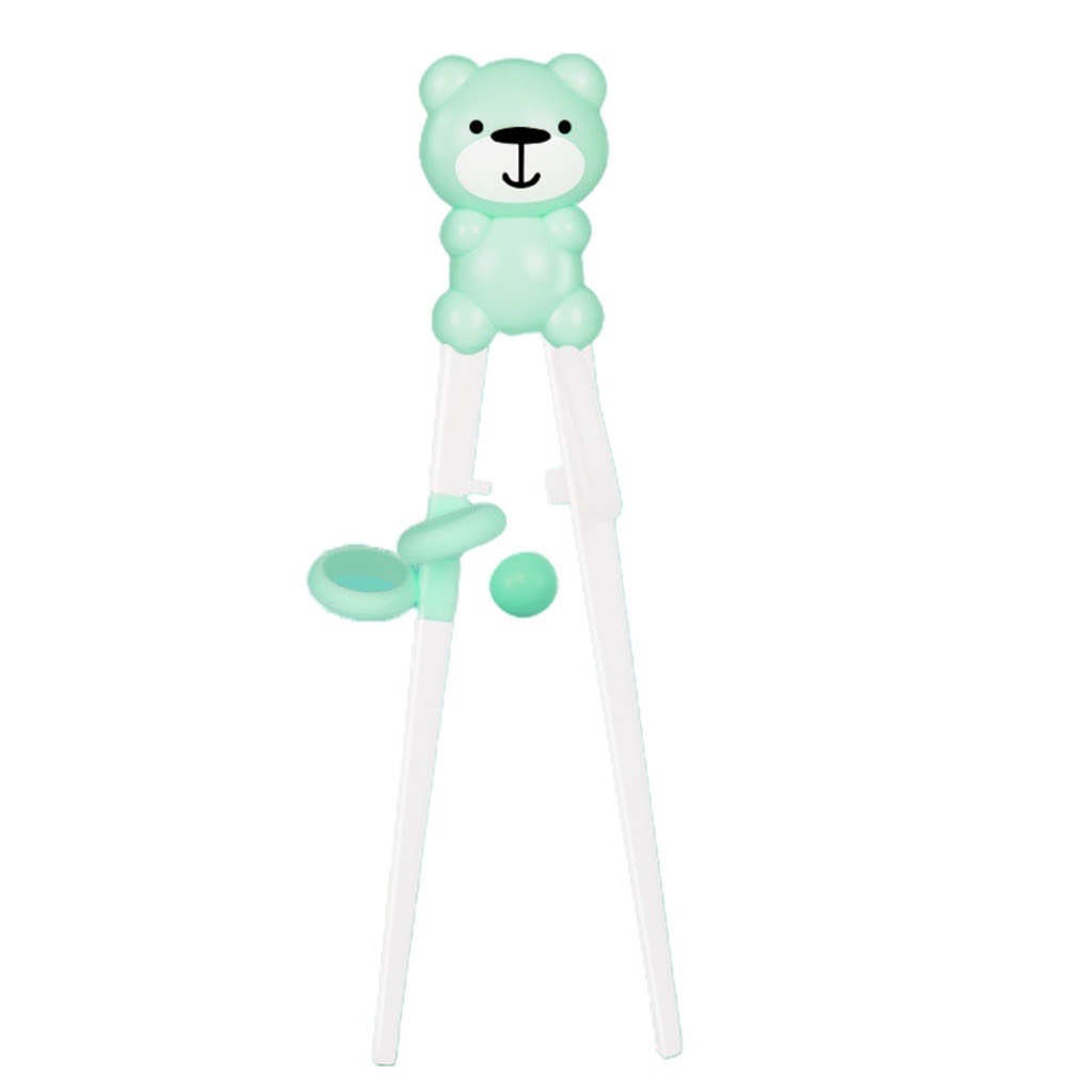 [HCM]Bộ Đũa Muỗng Nĩa Kèm Hộp Hình Chú Mèo Cho Bé