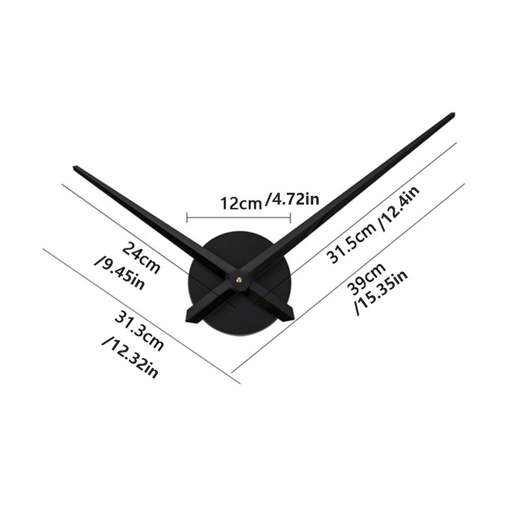 Creative DIY Wall Clock Movement Mechanism Silent Long Shaft Clock ...