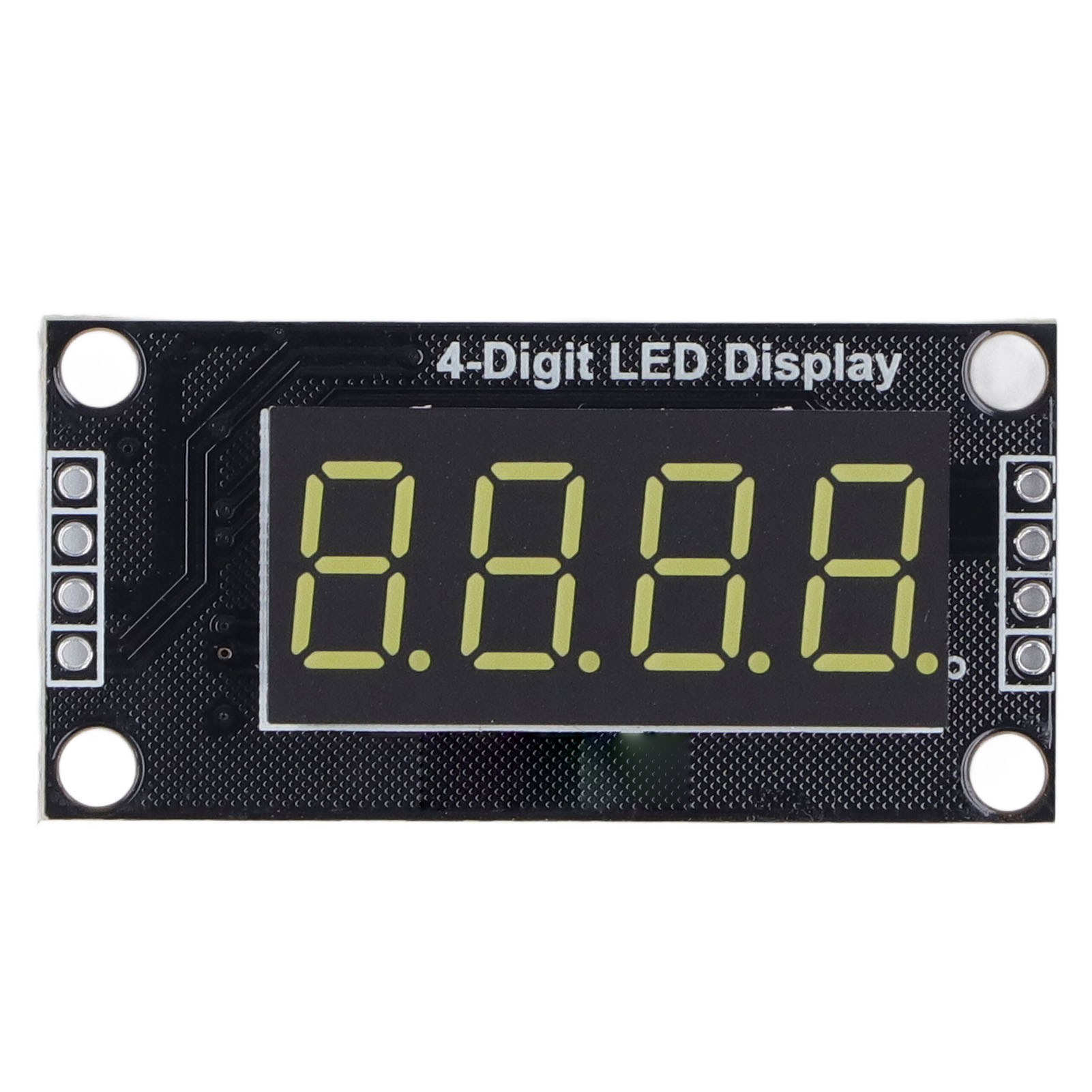 4-Pack 7-Segment LED Display Module – 4 Digit 0.36in With TM1637 Driver Chip (White MRA110A)