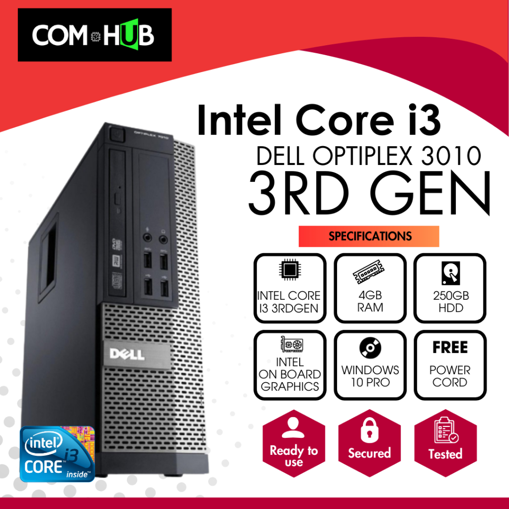 Com Hub PC | Dell Optiplex 3010 Intel Core i3 3rd Gen 4GB RAM DDR3 ...