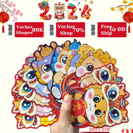 Bao lì xì chibi kim cương hoạt hình Tết 2024 nhiều mẫu cute