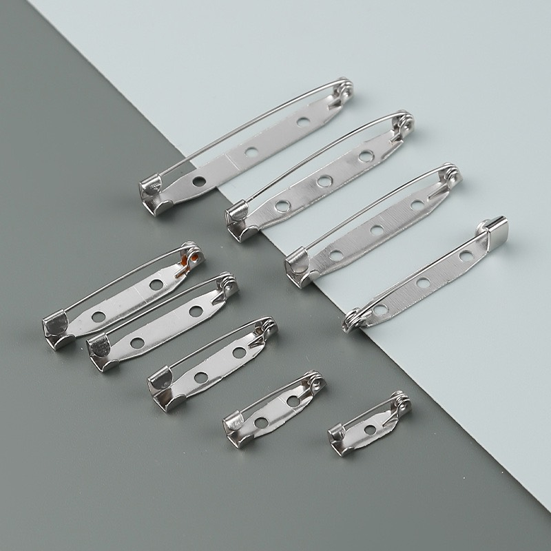 Set 10 Ghim cài áo trơn nhiều kích cỡ