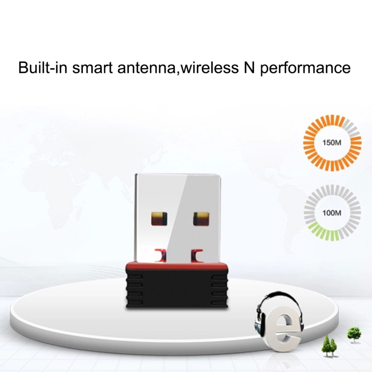 RTL8188 150Mbps 2.4GHz USB 2.0 WiFi Adapter External Network Card (In Stock)