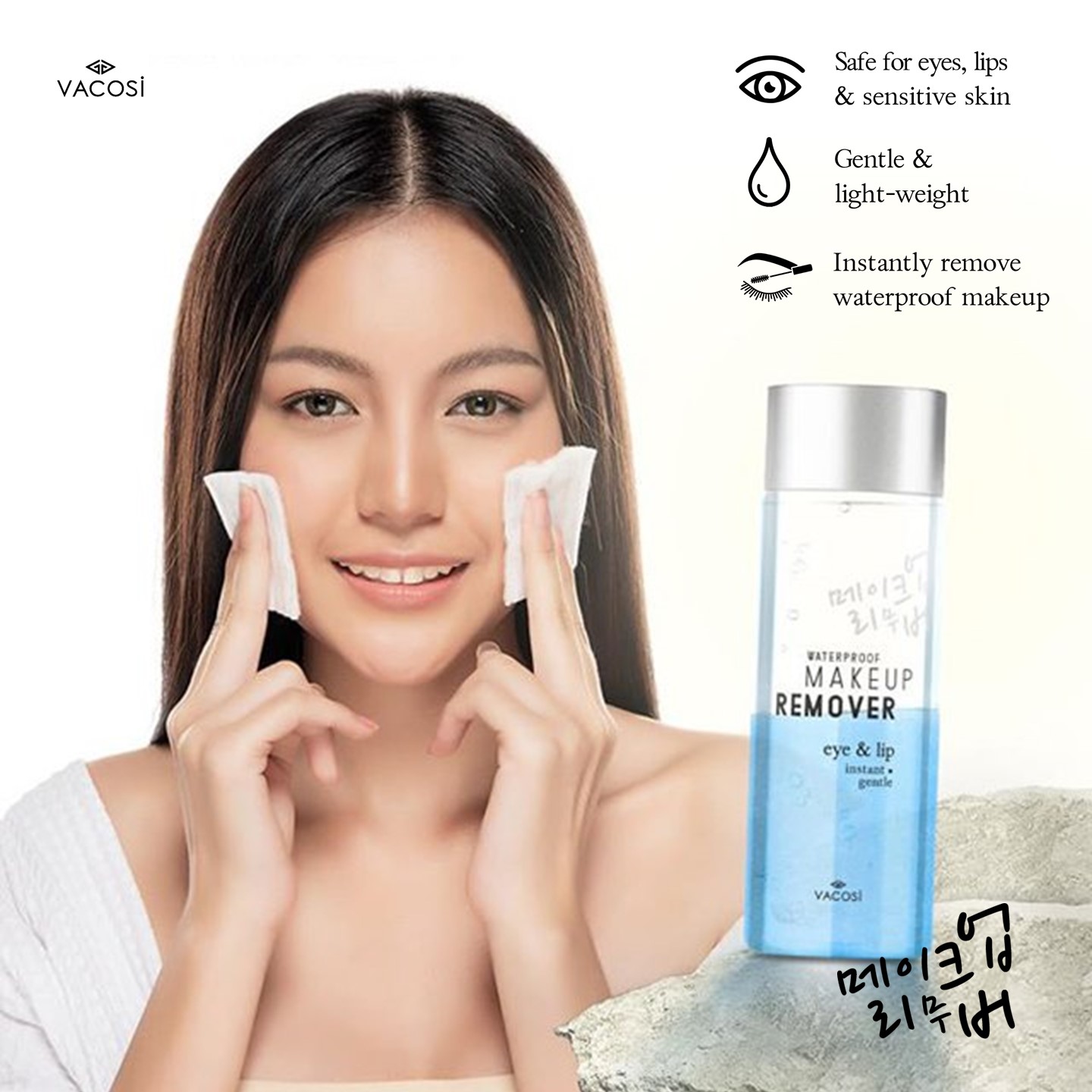 Nước tẩy trang Mắt và Môi Vacosi