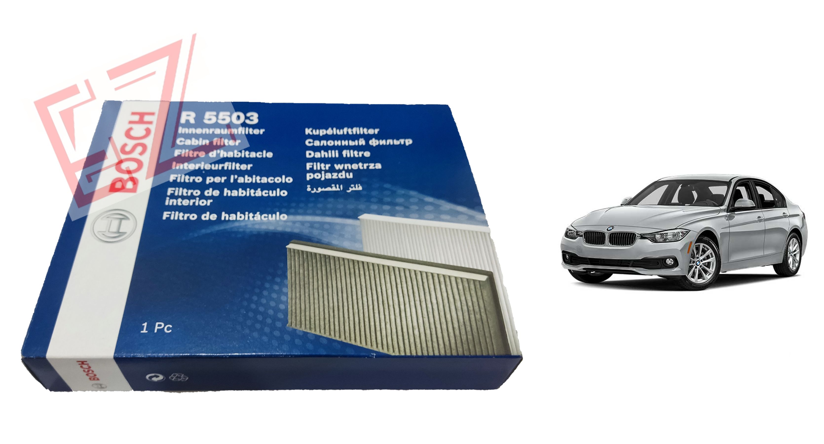 BMW 316i 318i 320i 330e F30 AIR COND CABIN FILTER BOSCH | Lazada