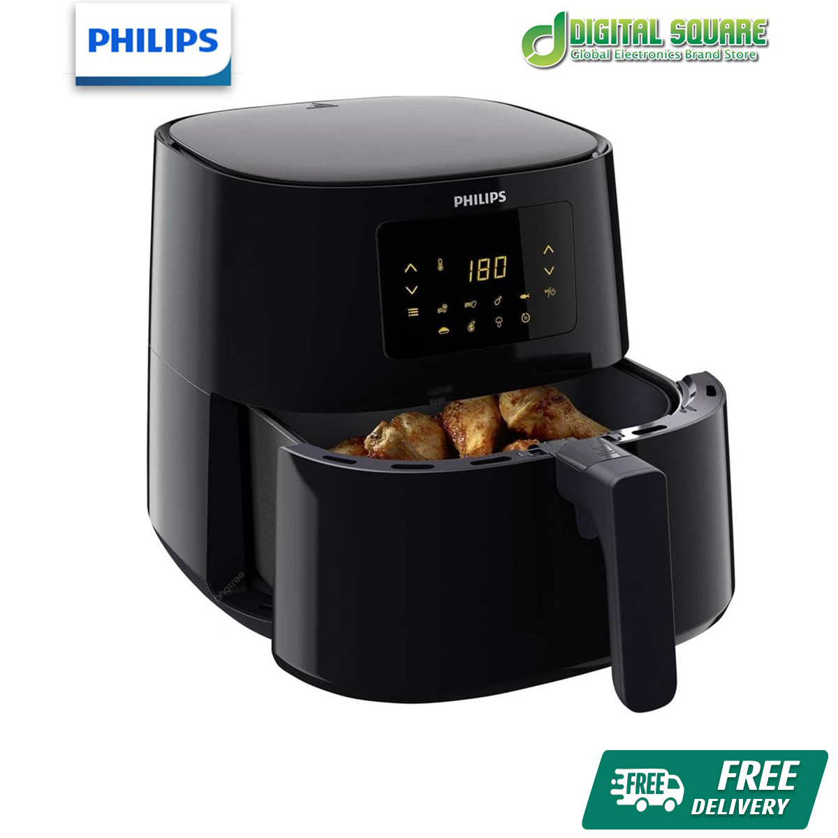 Philips HD9270/90 Essential Digital XL Air Fryer | 6.2 Liter.