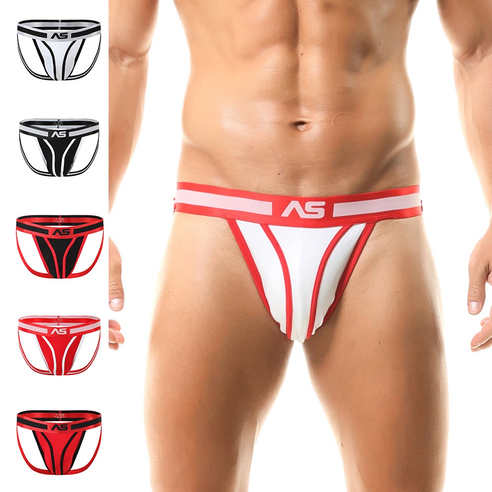 【MOMLOVE】 Breathable Mens Jock Strap Underwear Backless Jockstrap Briefs Male G String