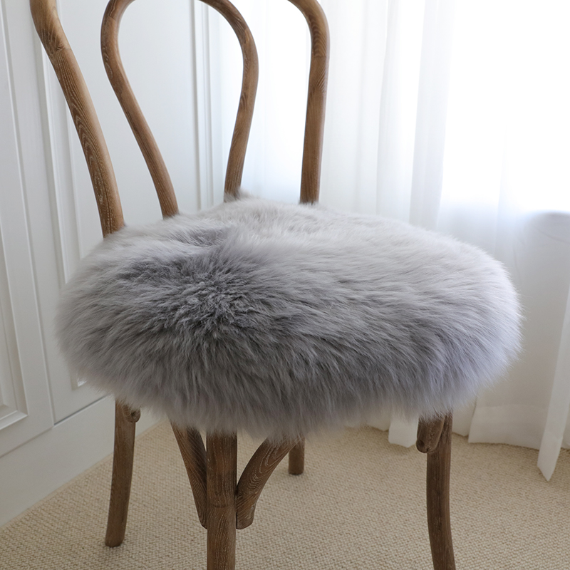 sheepskin on dining chairs
