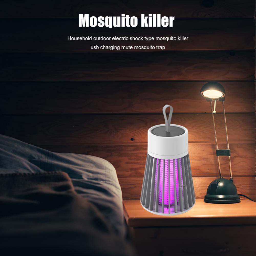 Electric Mosquito Killer Lamp Portable LED Light Fly Bug Insect Trap Zapper