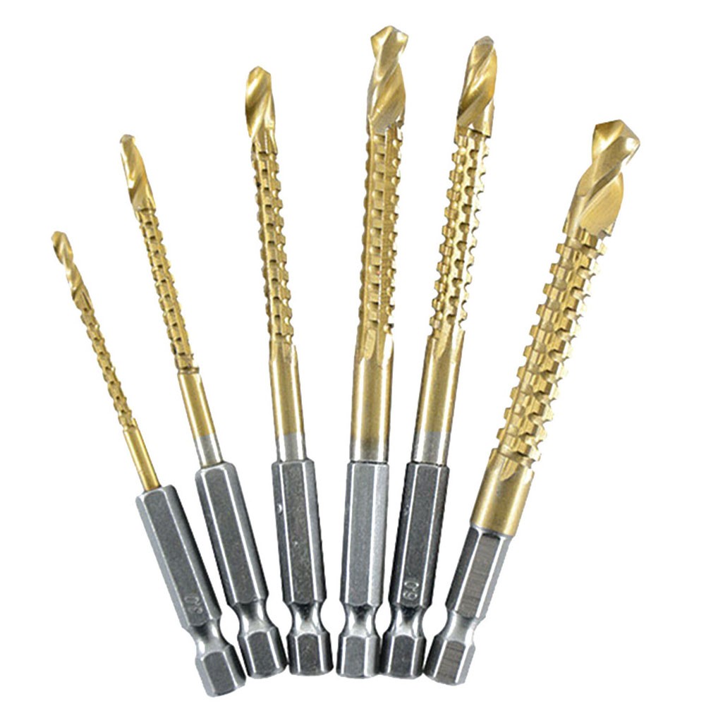 1Pcs Multifunction Hss Drill Bits Hex Shank Metal Titanium Auger Punch Tools More Efficient Drilling