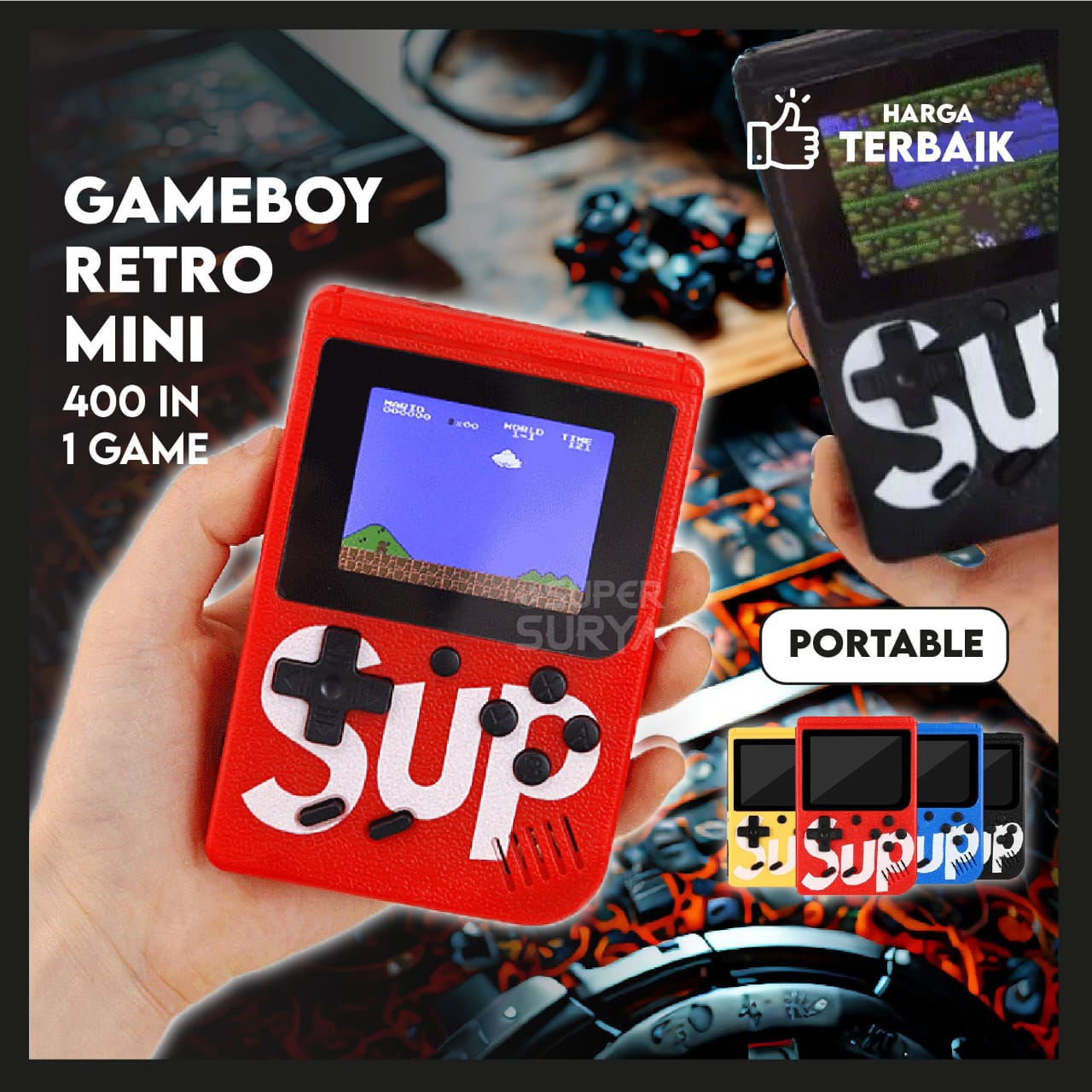 Retro Mini Sup Retro Gameboy Game Boy Mini SUP LCD 3inch 400