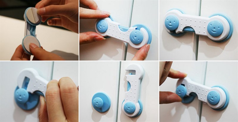 [HCM]Bộ 2 dụng cụ khóa tủ an toàn cho bé
