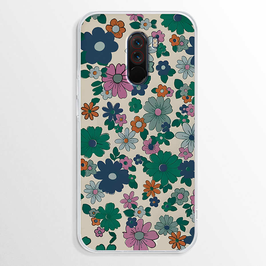 For Xiaomi Pocophone F1 Case New design 2023 Pattern Clear Soft Silicone Protective Back Cover Cases for Xiaomi Poco F1