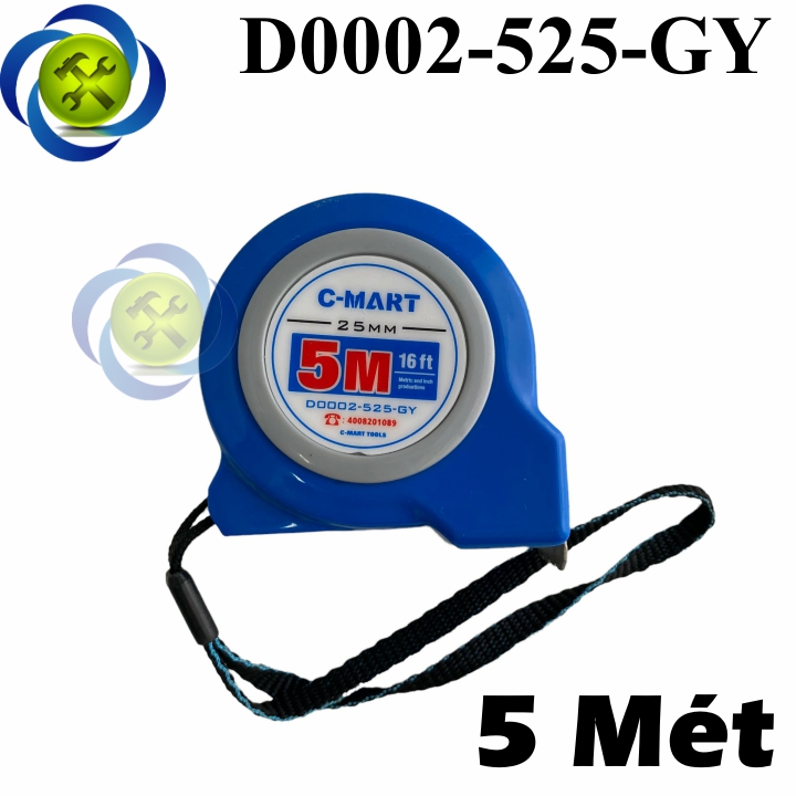Thước cuộn c-mart 5m d0002-525-gy - d0002-525-gy
