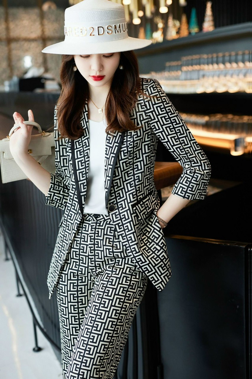 SET VEST NỮ HỌA TIẾT (KÈM ÁO TRONG)