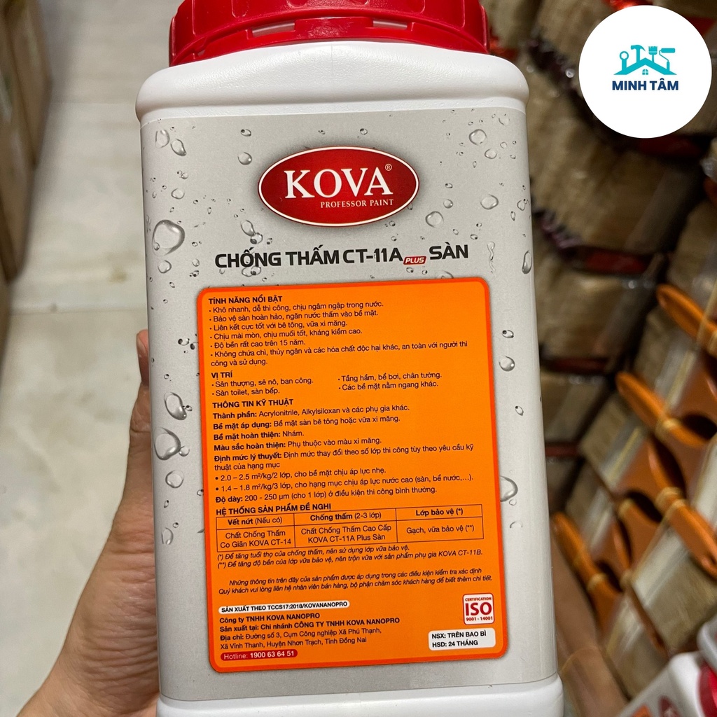 Sơn Chống Thấm Sàn KOVA CT-11A Plus-1kg