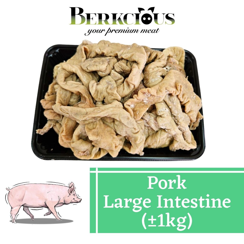 Berkcious Healthy White Pork Large Intestine (±1kg) Lazada