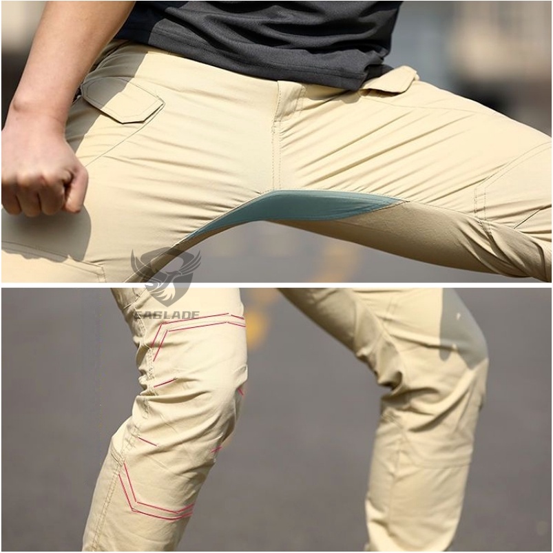 Eaglade Tactical Cargo Pants Men 3 Multi Pockets Slim Fit Stretchable IX7