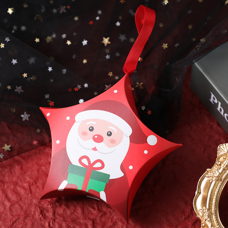 Christmas Eve Box Candy Packaging Box Gift Box Star Box Christmas Gift Box Customizable Christmas Gift Box