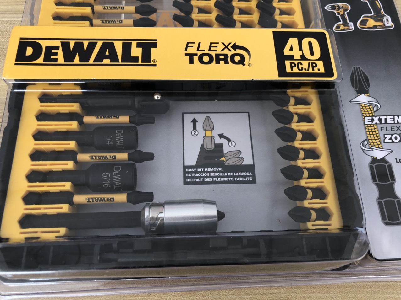 [Chính hãng] Bộ mũi vít 40 chi tiết DeWALT DWA2T40IR