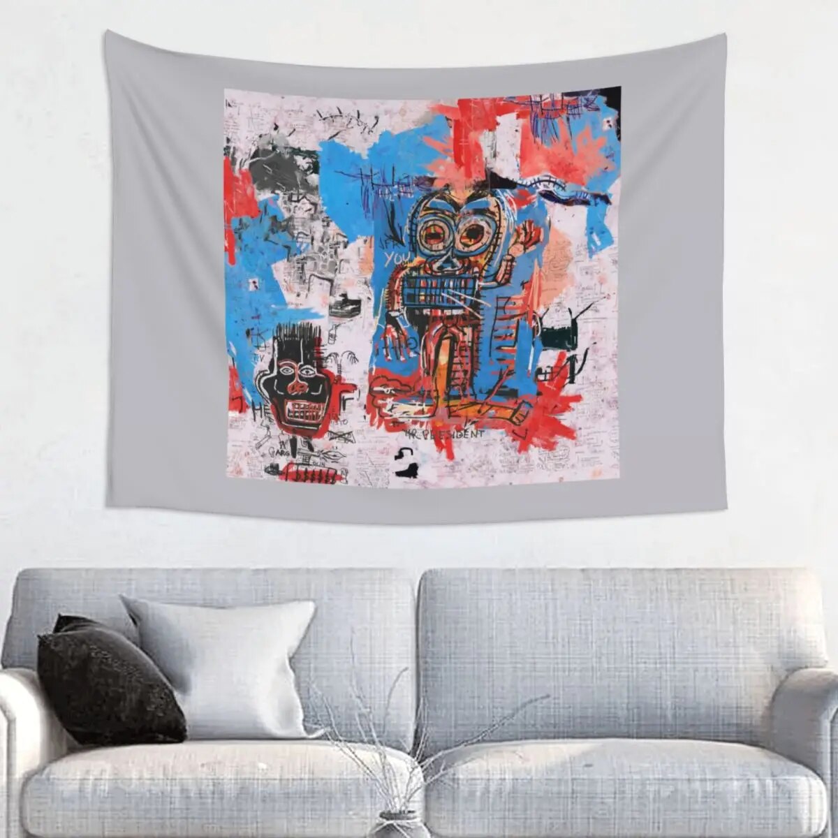 Hollywood Africans Tapestry Wall Hanging for Dorm Customized Hippie Jean Michel Basquiats Tapestries Room Decor