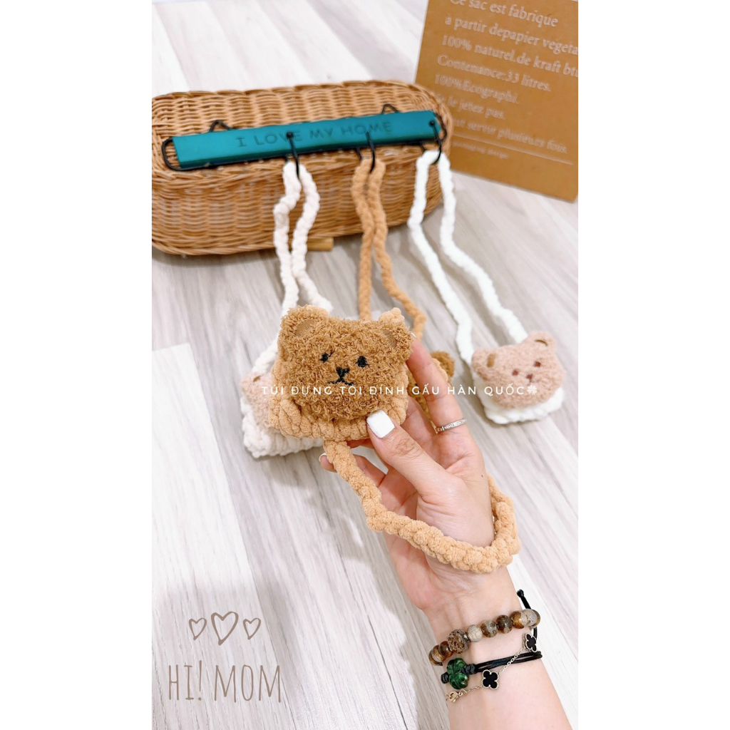 Túi đựng tỏi hình gấu Hàn