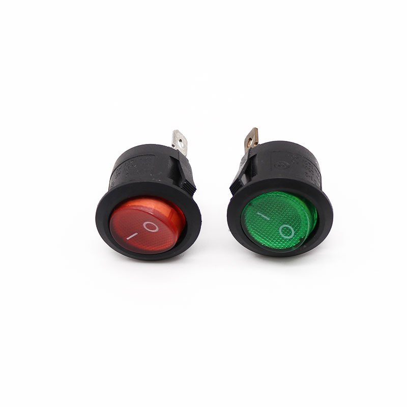 Công tắc tròn có đèn 3 chân kcd1-105 10a/125v 6a/250v