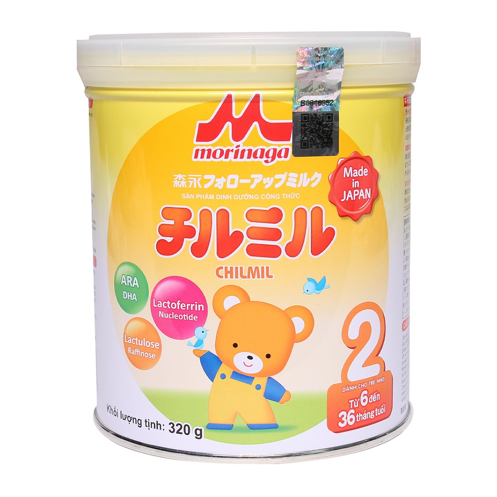 Sữa Morinaga số 2 320g mẫu mới (Có tem chính hãng, date t8/2024)