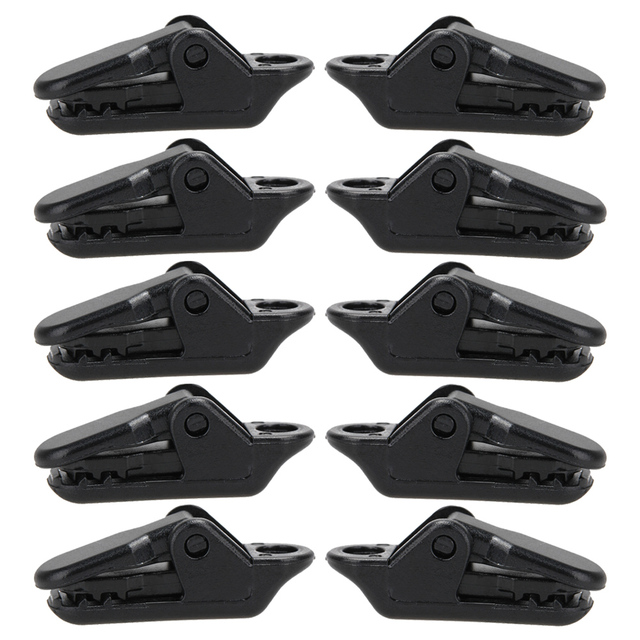 10/20/30pcs%20Tent%20Canopy%20Clip%20Plastic%20Double%20Hole%20Tent%20Rope%20Adjustable%20Buckle%20Curtain%20Alligator%20Clip%20For%20Outdoor%20Camping%20Hiking%20-%20Image%204