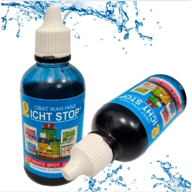 Obat ikan anti jamur bakteri luka AKARI AA ICH STOP 75ML
