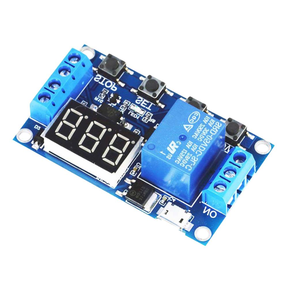 1 Channel Relay Cycle Timer Module Passive Contact Trigger Delay Relay Module Anti-interference Sleeping Mode Accessories