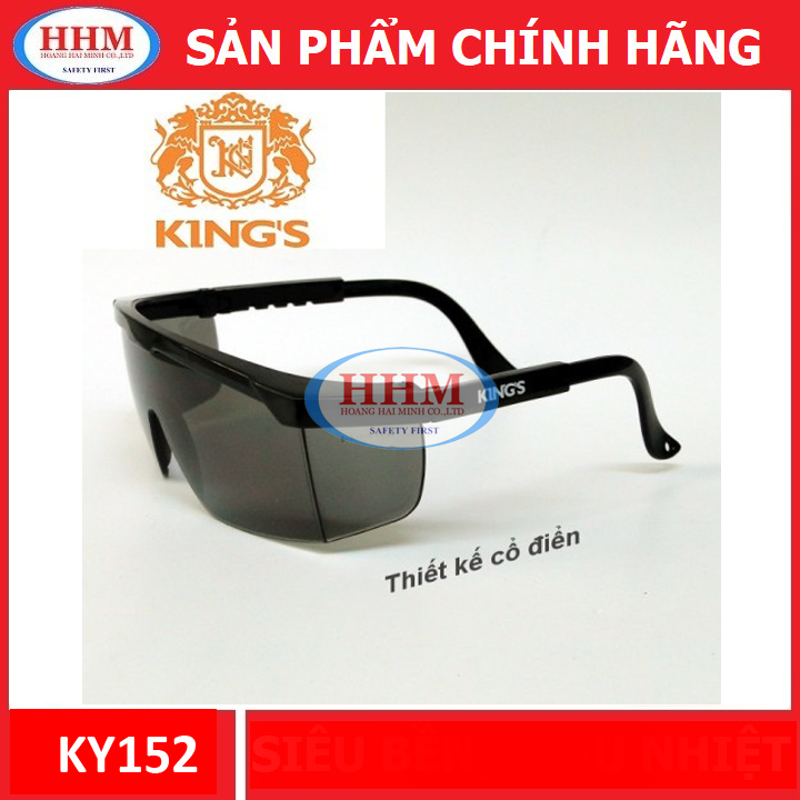Kính bảo hộ king's ky152 màu đen