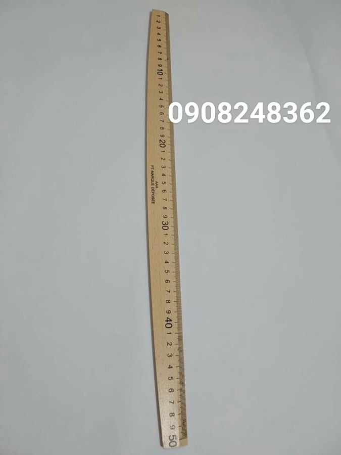 Thước gỗ thẳng, bầu cao cấp 50cm