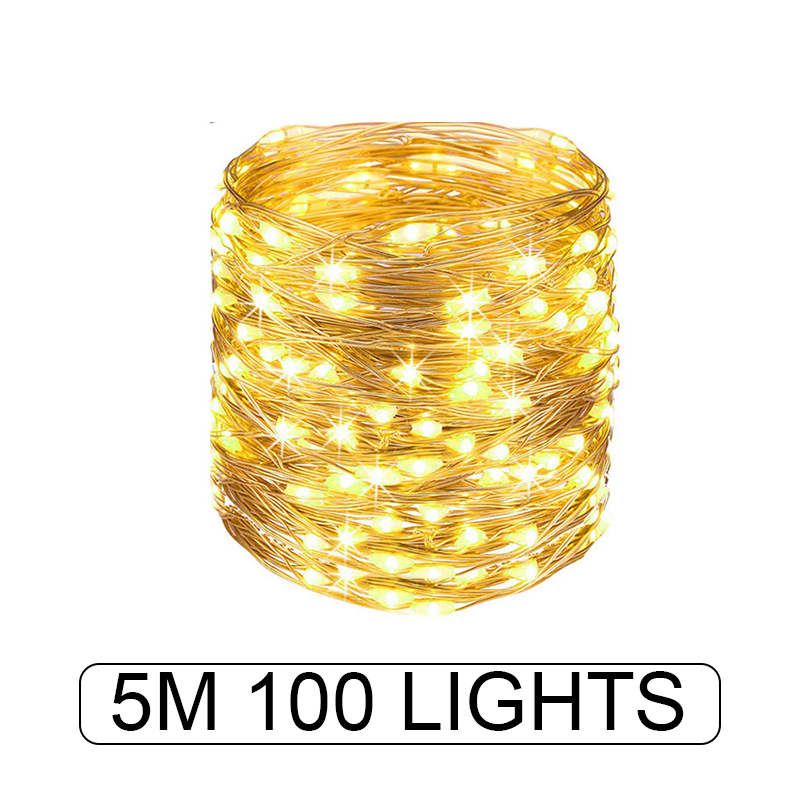 ABL LED Copper String Fairy Light Mini Colorful Indoor Waterproof Christmas Light Party Home Decor USB Room Lamp Gift