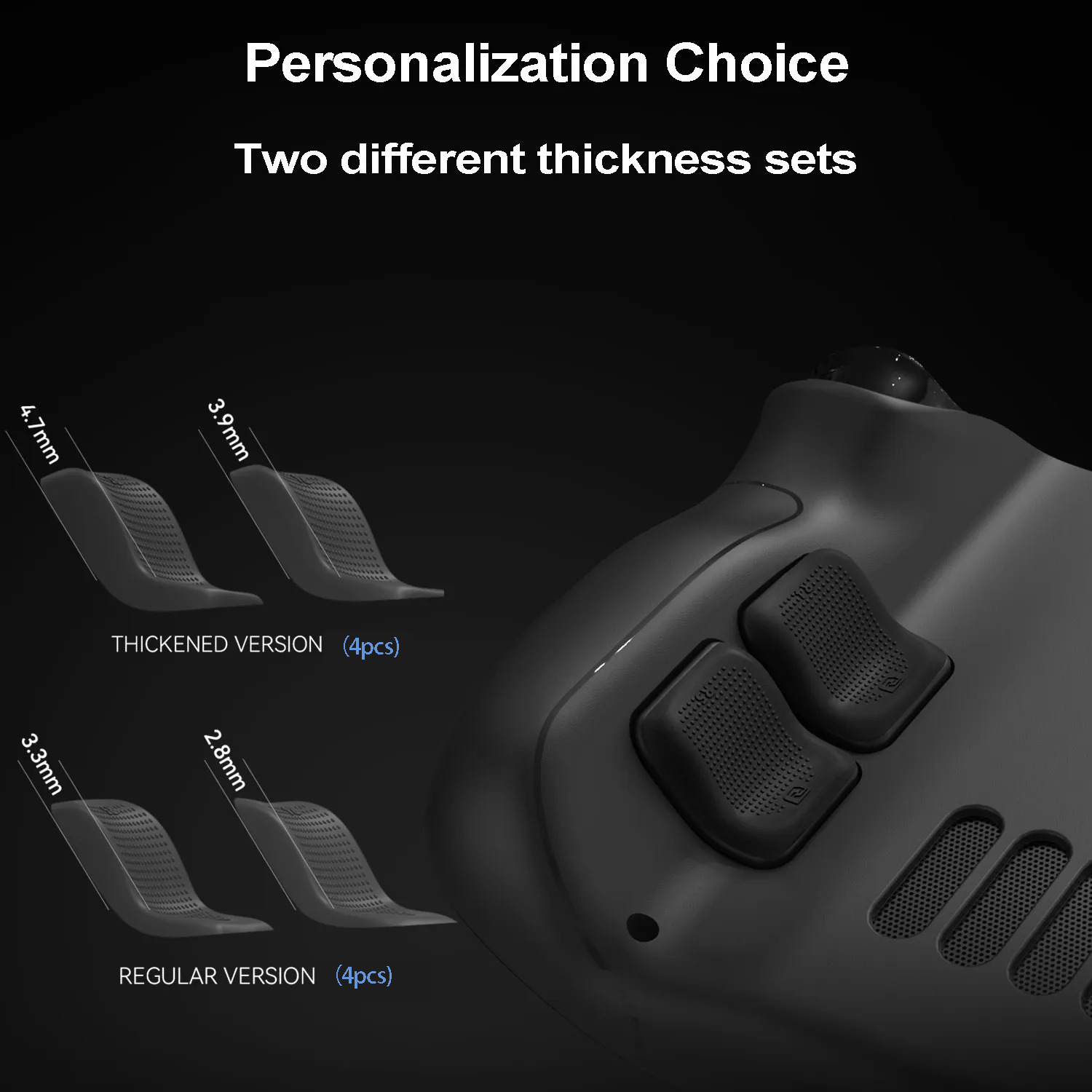 【Limited Stock Available】 Enhancement Back Button Set for Steam Deck with Touchpad Protector Sticker Grip Improvement 8PCSET.