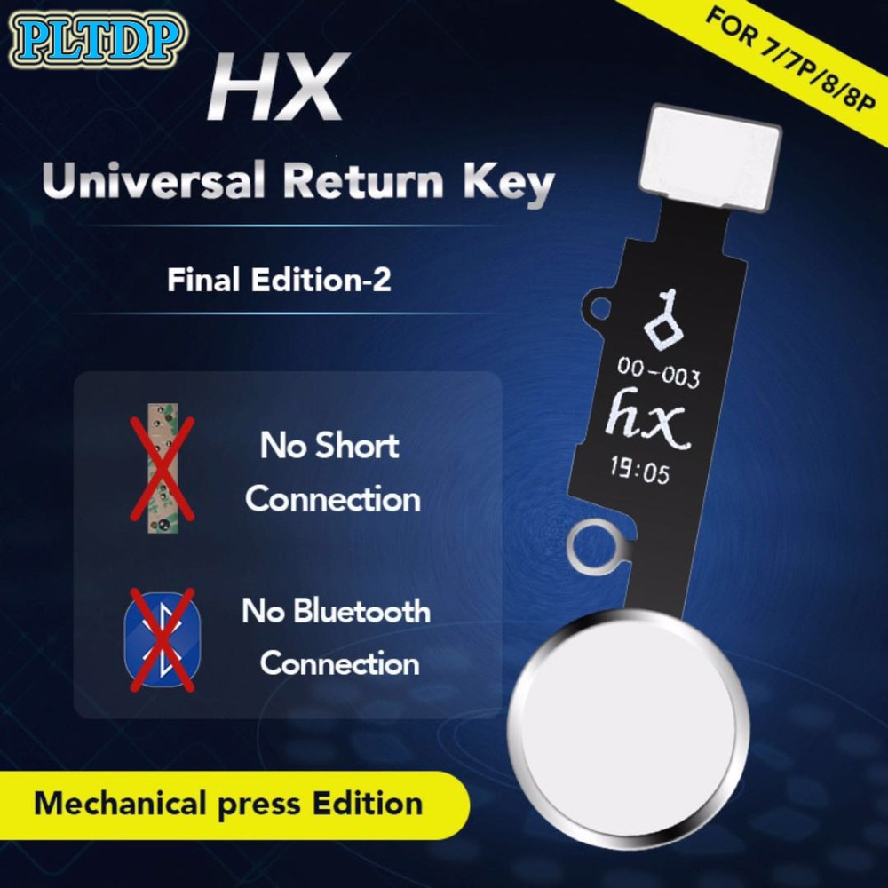 Hx Final Edition Universal Return Key Home Button Flex Cable For Iphone 7/7 Plus/8/8 Plus Repair No Short Flex Bluetooth Connect
