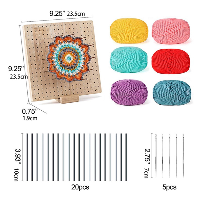 Crochet Blocking Board with Pins ,Blocking Mats for Knitting Crochet Blocking Board for Knitting Crochet and Granny